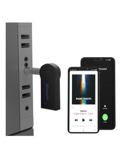 Excefore Bluetooth Adapter for Car Aux Wireless Bluetooth 4.0 Adapters, 2 Pcs Low Latency Noise Cancelling Audio Receiver for Home Stereo,Wired Headphones,Hands-Free Call,Dual Device,Connection,Speakers,Black  - Image 2