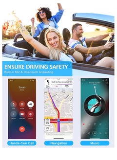 Excefore Bluetooth Adapter for Car Aux Wireless Bluetooth 4.0 Adapters, 2 Pcs Low Latency Noise Cancelling Audio Receiver for Home Stereo,Wired Headphones,Hands-Free Call,Dual Device,Connection,Speakers,Black  - Image 4