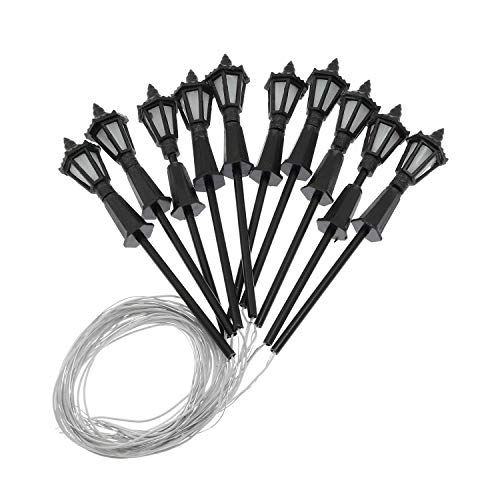 Maxmoral 10pcs 70mm Model Railway Antique Lamp Garden Street Light HO OO TT Scale 1:100 New - Image 4