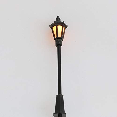 Maxmoral 10pcs 70mm Model Railway Antique Lamp Garden Street Light HO OO TT Scale 1:100 New - Image 3