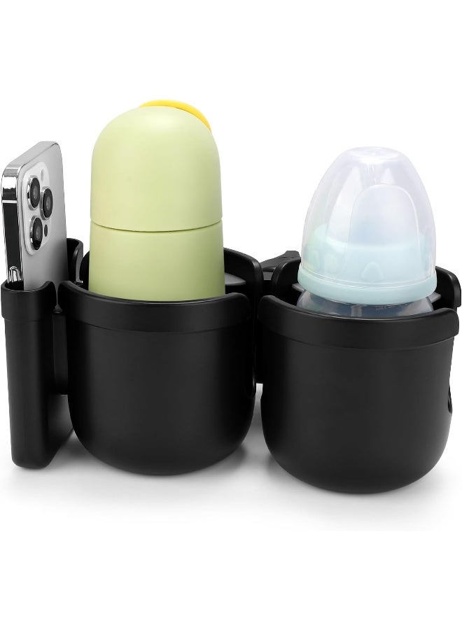 Accmor Stroller Cup Holder with Phone Holder, Bike Cup Holder, Universal Cup Holder - Image 2