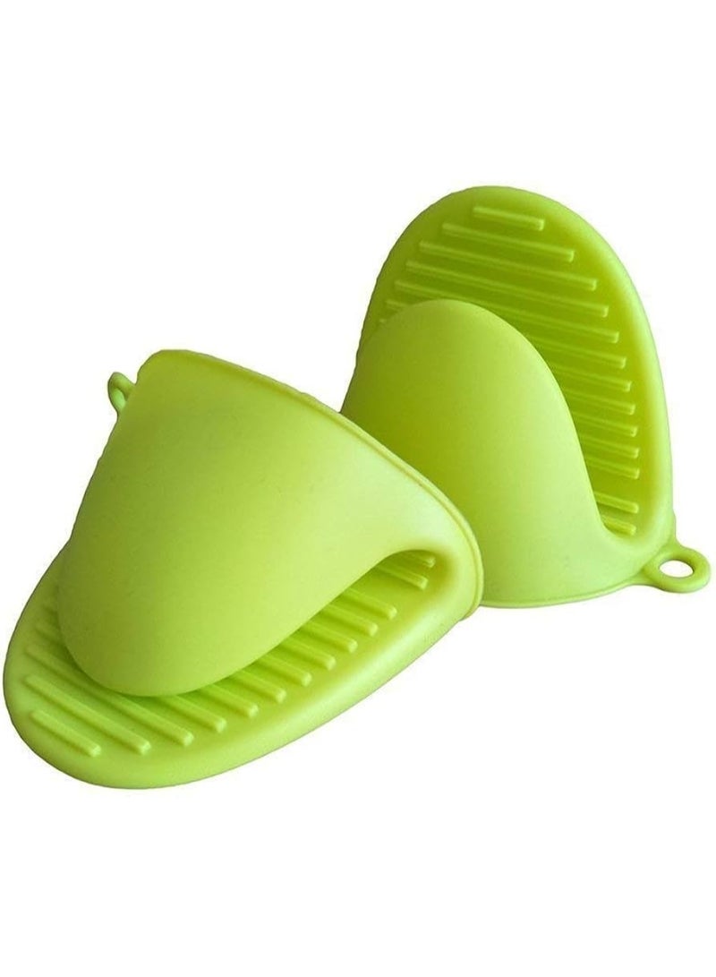 Oven Heat Resistant Silicone Microwave Gloves Silicone Pot Holder For Kitchen -Multi Color - Image 1