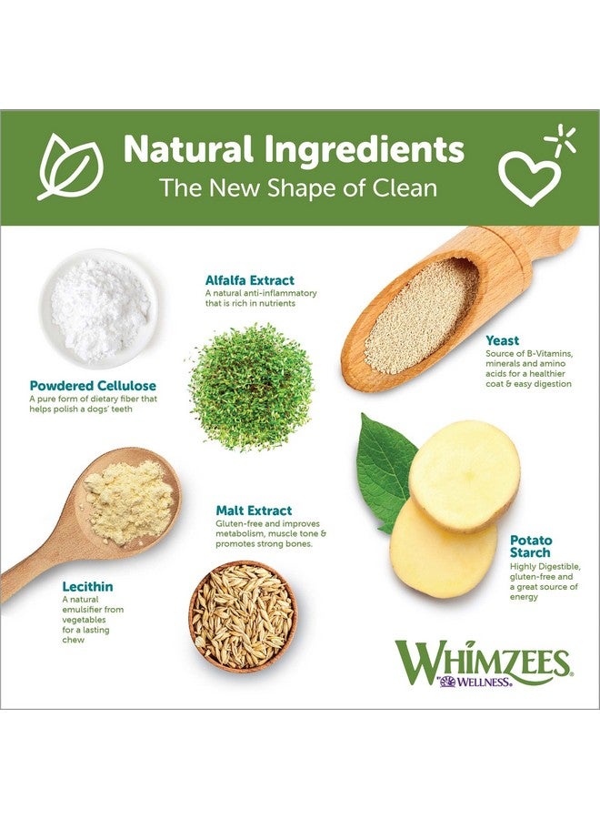 ويمزيس علكات الأسنان الطبيعية من ويلنس ستيكس للكلاب، تدوم لفترة أطول بثلاث مرات وخالية من الحبوب، تنعش النفس وتحارب البلاك والجير، للسلالات المتوسطة، 14 قطعة - Image 5