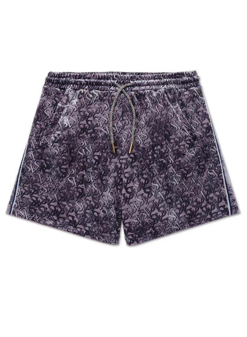 Street Visionaries SV x STV Relaxed Suede Shorts Grey  - Image 1