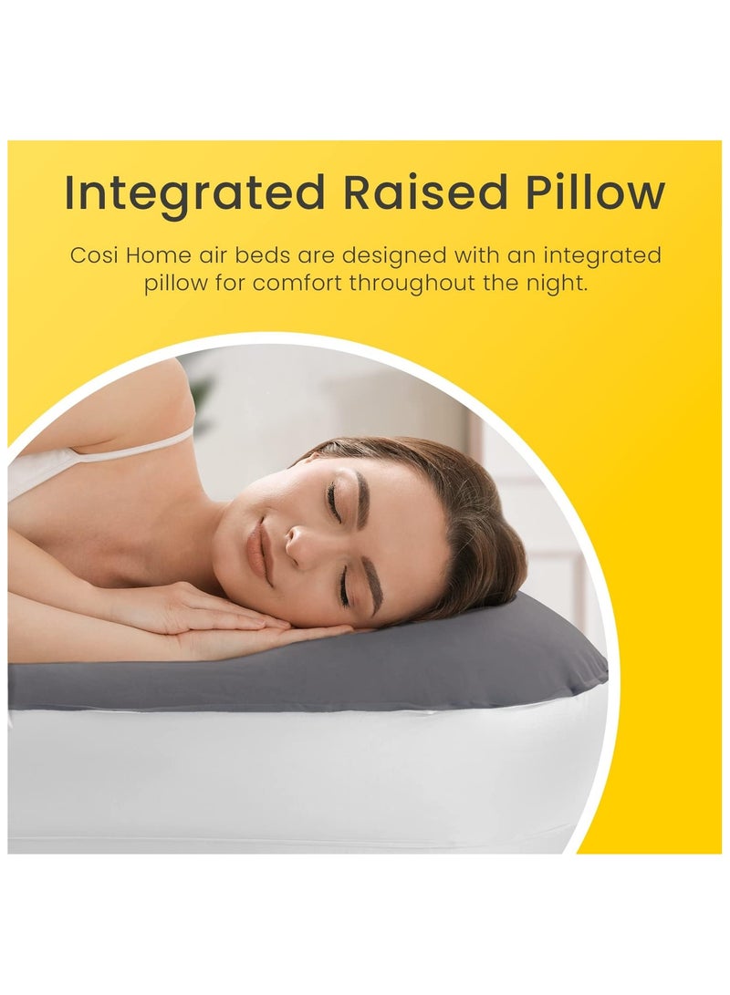 Cosi Home King Sized Air Bed - Premium King Inflatable Mattress With a Built-in Electric Pump, Integrated Raised Pillow and Storage Bag - Image 4