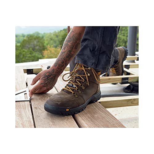 Cat Footwear Mens Fairbanks 8 WP TX ST Work Boot Seal Brown 85 Wide - Image 3