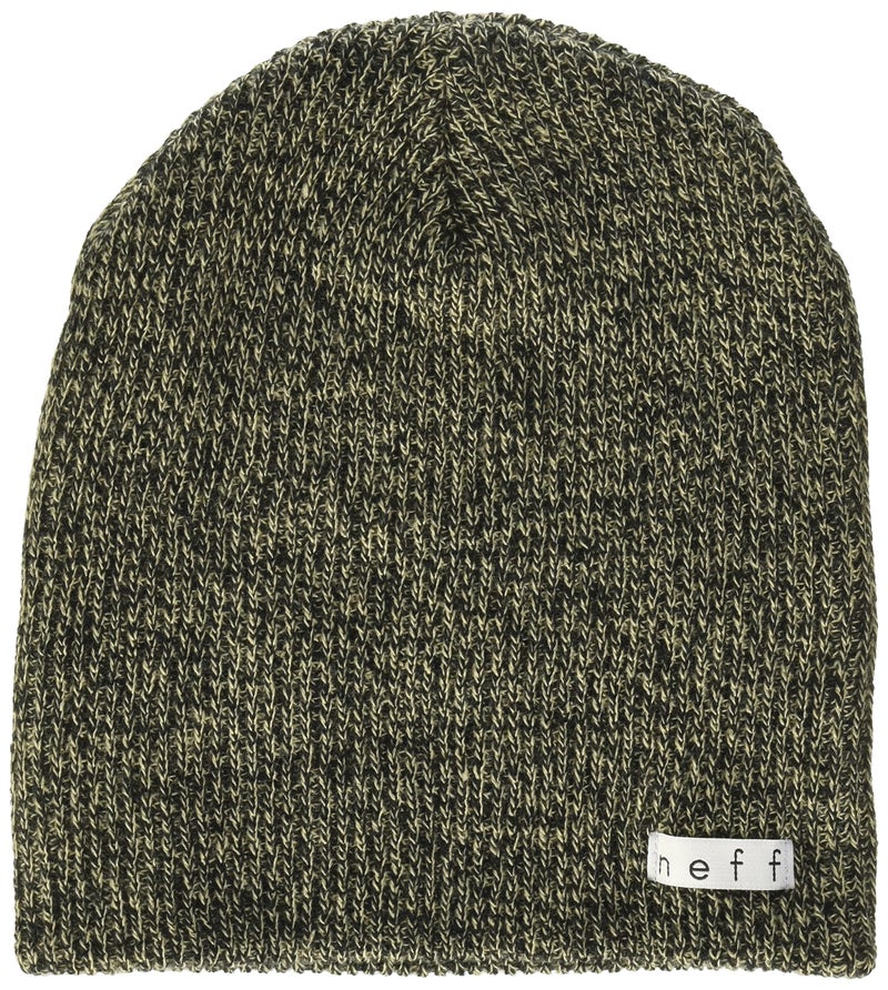 NEFF Unisex-Adult's Daily Heather Beanie, Twill/Black, One Size - Image 5