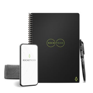 Rocketbook Core Reusable Spiral Notebook, Executive Size 6x8.8, Black - Lined Pages, App-Connected, Erasable, Durable Cover, Ideal for School, Work, and Creative Projects - pzsku/ZC43636AEE52F6A101A9CZ/45/1749374353/77d8d4ca-65bd-4dbe-8e18-ab6dfdcd3eeb