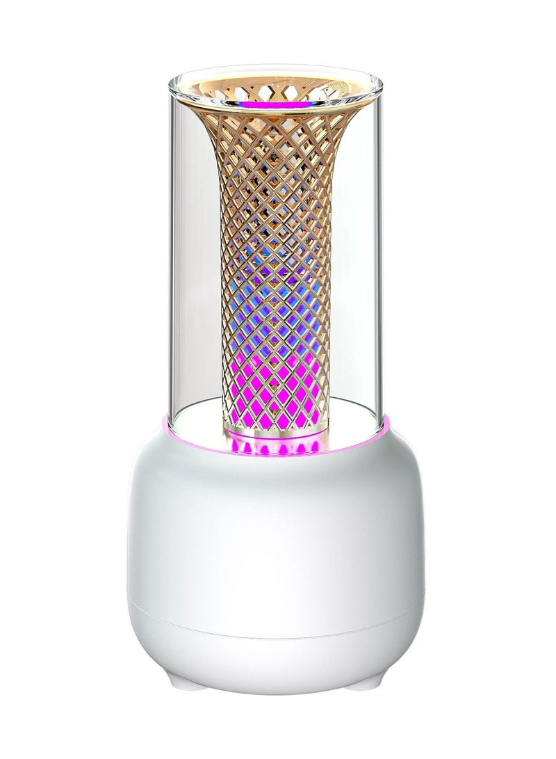 Aromatherapy Humidifier with Candlelight Style - 7 - Color Gradient Lights, 1H/3H/6H Timer, 2 Mist Modes, Auto Shut - Off, 150ml Tank for Essential Oils  - Image 1