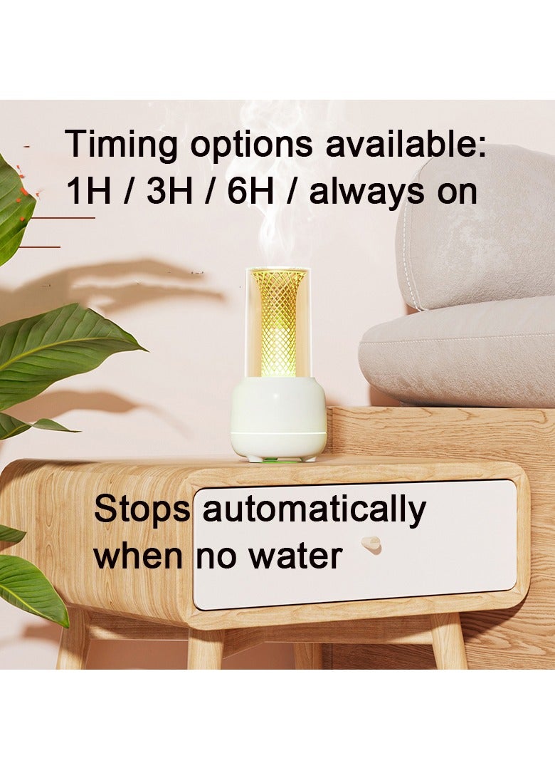 Aromatherapy Humidifier with Candlelight Style - 7 - Color Gradient Lights, 1H/3H/6H Timer, 2 Mist Modes, Auto Shut - Off, 150ml Tank for Essential Oils  - Image 4