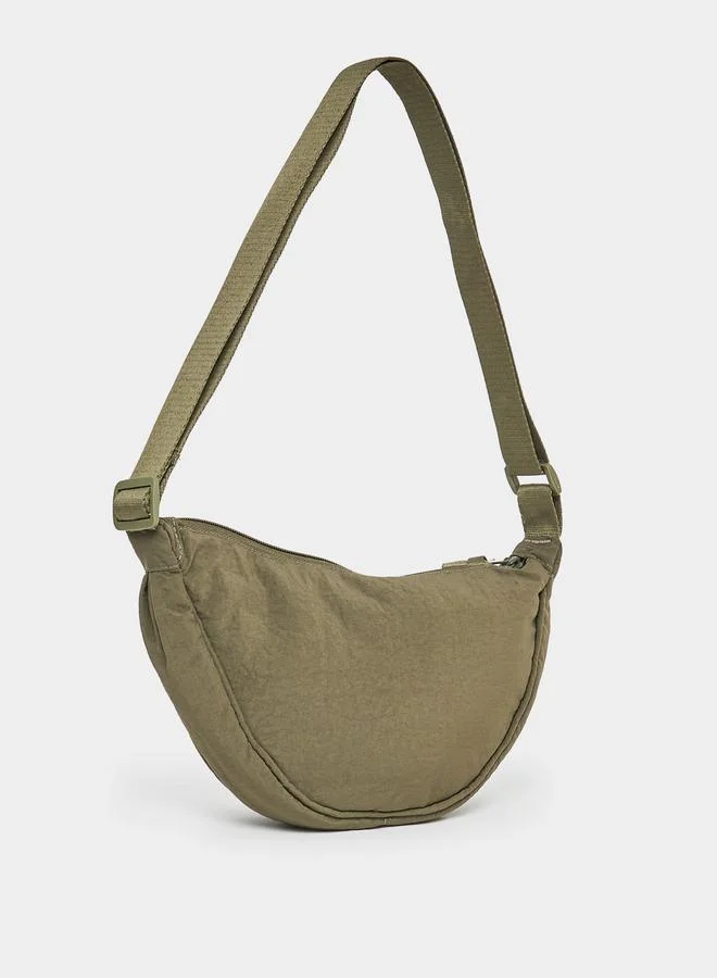 Styli Solid Mini Shoulder Bag with Adjustable Straps