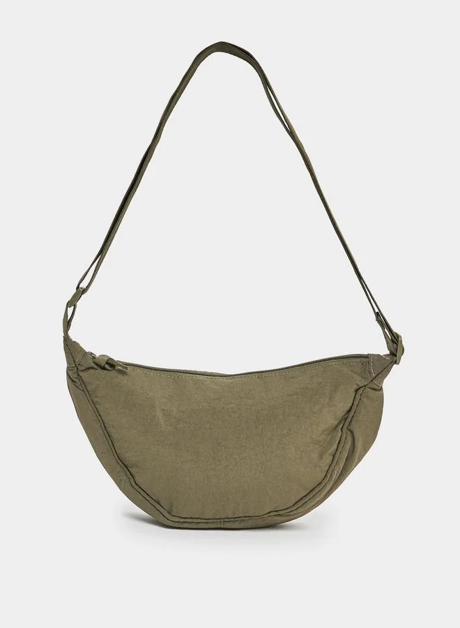 Styli Solid Mini Shoulder Bag with Adjustable Straps