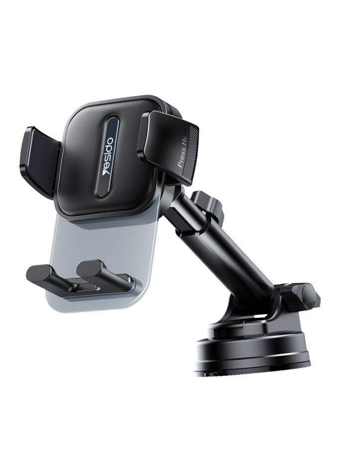 Yesido C261 360 Degree Rotation Car Mount Retractable Car Phone Holder|Telescopic Arm Suction Phone Holder  - Image 1