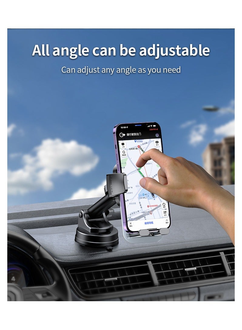 Yesido C261 360 Degree Rotation Car Mount Retractable Car Phone Holder|Telescopic Arm Suction Phone Holder  - Image 2