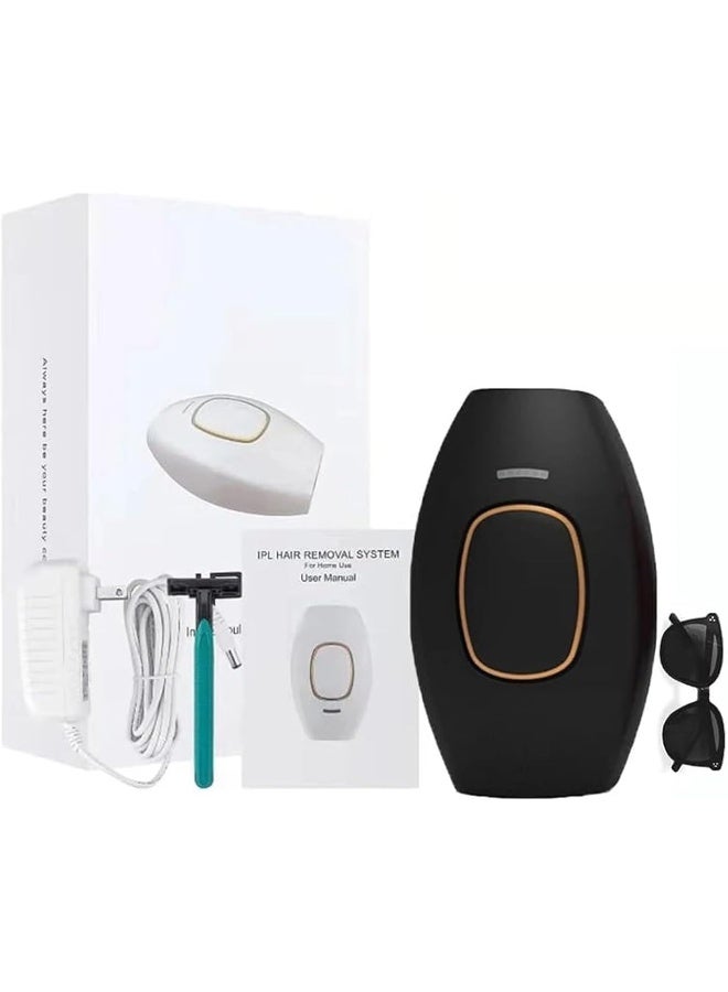 SAFENHAND Portable IPL Hair Removal: Women's Diode Laser Epilator for Personal Care at Home, Silky DIY Handset Laser Hair Removal Kit (Black) - Image 1