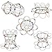 STAR MAGIC Magic Loops a Set of 3 FlexiSphere Fidget aka Lotus Flower Mandala or Shape Shifter - Image 2