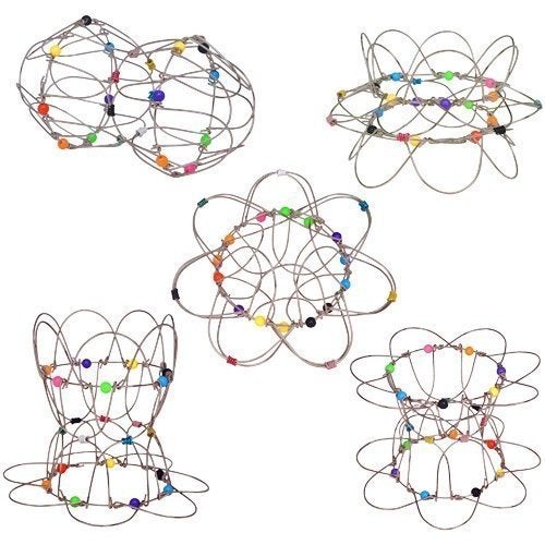 STAR MAGIC Magic Loops a Set of 3 FlexiSphere Fidget aka Lotus Flower Mandala or Shape Shifter - Image 1