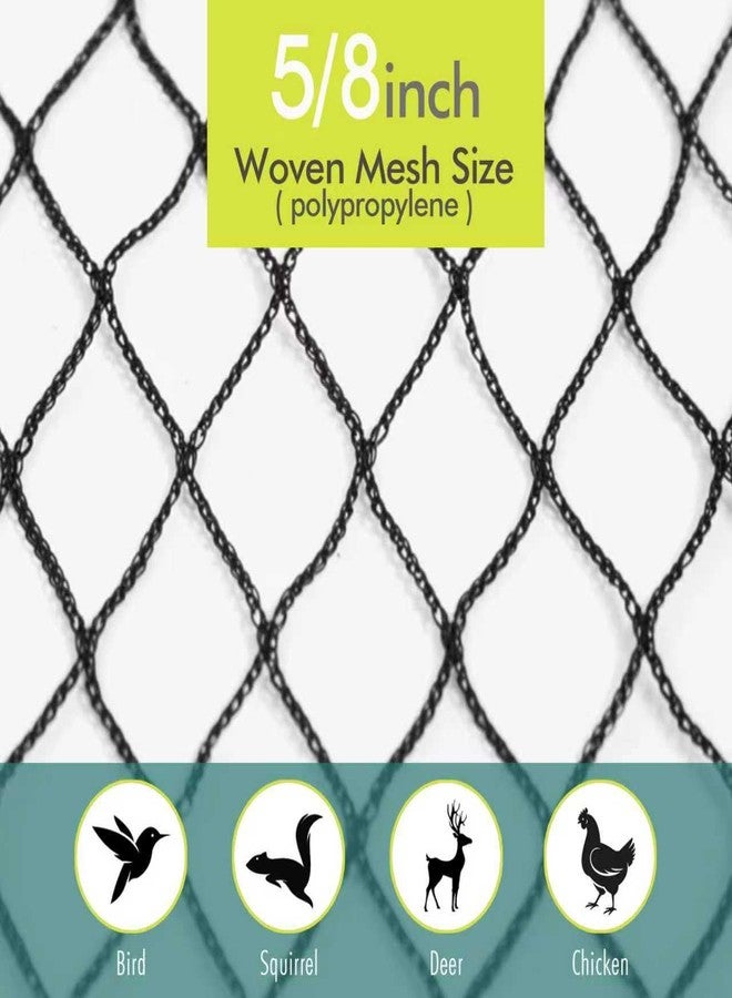 Fetanten 13 x 40 FT Bird Netting for Garden, Heavy Duty Garden Netting Anti Bird Net for Chicken Coop, Fruits Trees, Vegetables Against Birds, Deer, Black - Image 5