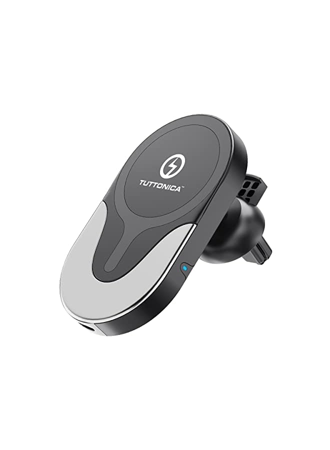 TUTONICA Automatic 15W Magnetic Wireless Car Charger For IPHONE AND ANDROID For Car Phone Holder Air Vent Mount AND Dashboard Bracket - Image 2