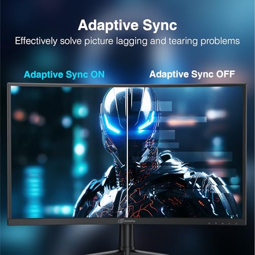 ArcticPro 27inch 240Hz Curved Gaming Monitor, FHD 1080p, 1ms Response Time, 4000:1 Contrast, PC Monitor, Adaptive sync, 3-Sided Frameless, Ultra Slim, 120% sRGB, Bluelight Filter,HDMI & DP Ports - Image 4