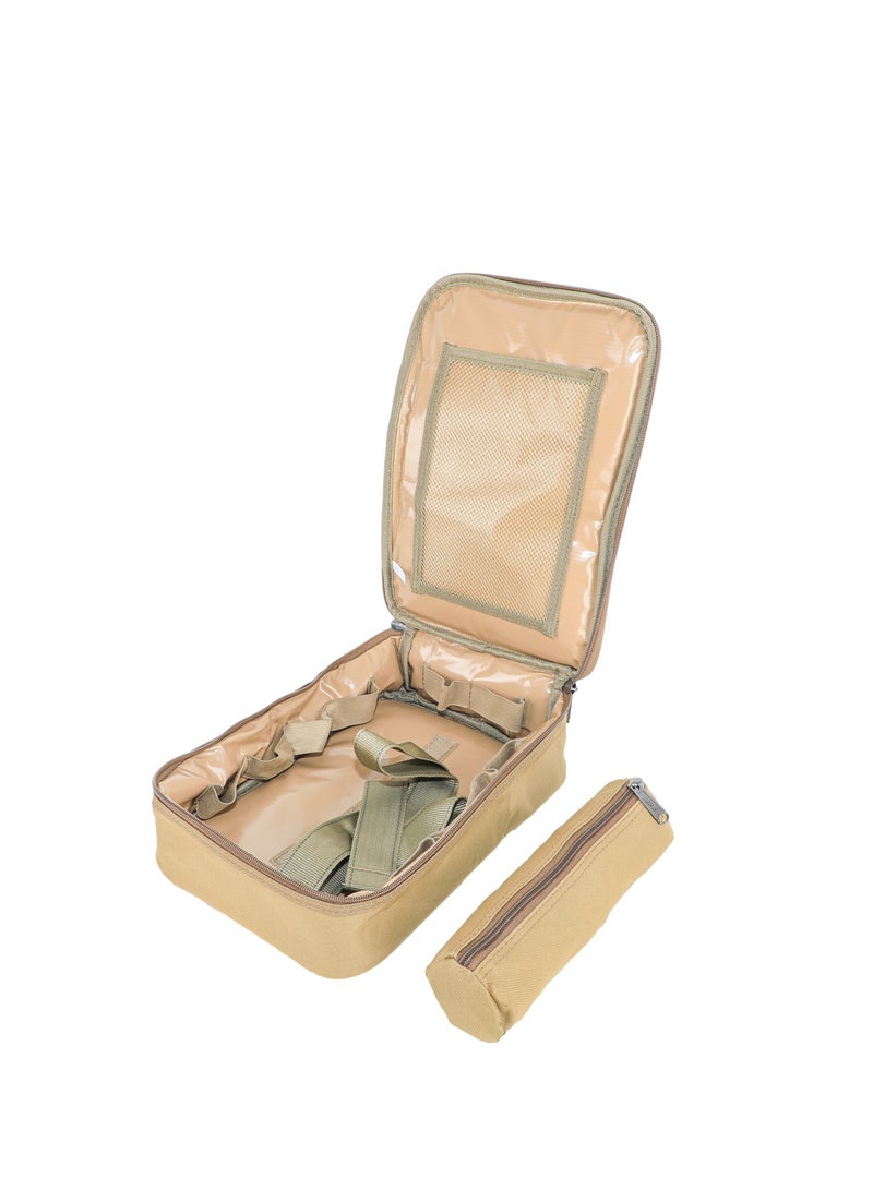 ALGHAFA ALGhafa,Almnama thermos bag, for trips, camping, kaki color, 33*22*31 cm  - Image 3