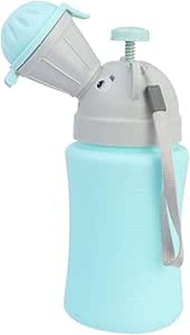 Mikikit Portable Cartoon Car Urinal For Boys Leak Proof Travel Bottle - Image 1