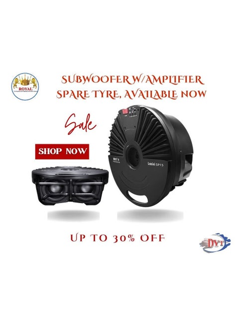 SUBWOOFER W/AMPLIFIER SPARE TIRE, ROYAL(DYT-TP15)