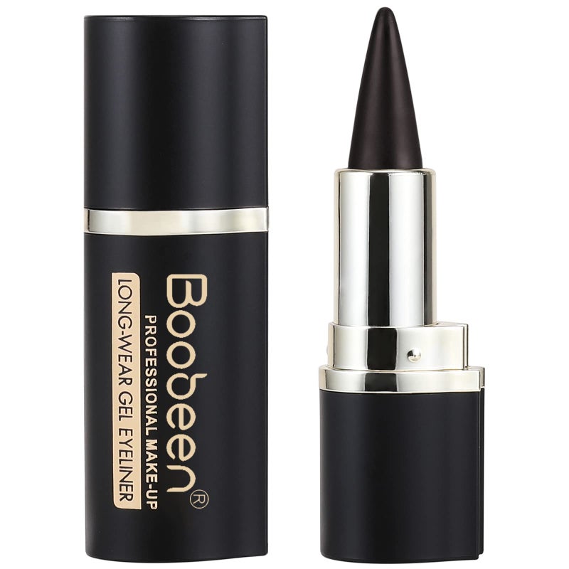Boobeen Eyeliner Pencil Black Gel Pen Quick Drying Formula Waterproof Smudgeproof All Day Makeup Long Lasting Create Statement Eye Look Brown