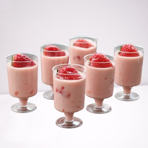 Alpha Basics 150ml (Pack of 30) Plastic Dessert Cups | Multipurpose Drinking Glass | Pudding Cup Dessert Cup | Food Grade | Dishwasher Safe, Freezer & Refrigeration Safe | - Image 1