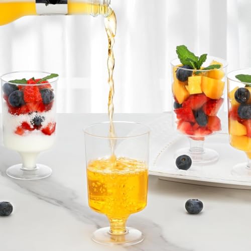 Alpha Basics 150ml (Pack of 30) Plastic Dessert Cups | Multipurpose Drinking Glass | Pudding Cup Dessert Cup | Food Grade | Dishwasher Safe, Freezer & Refrigeration Safe | - Image 3