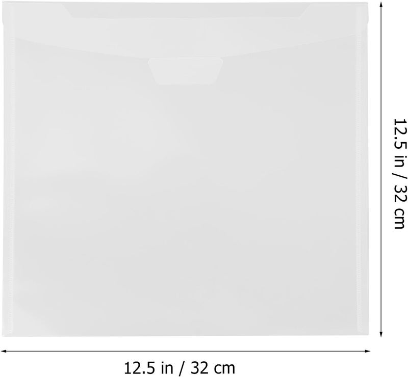 20pcs Large File Protective Pouches 32x32cm with Snap Closure Document Envelopes for Office and School Filing Organization - Image 2