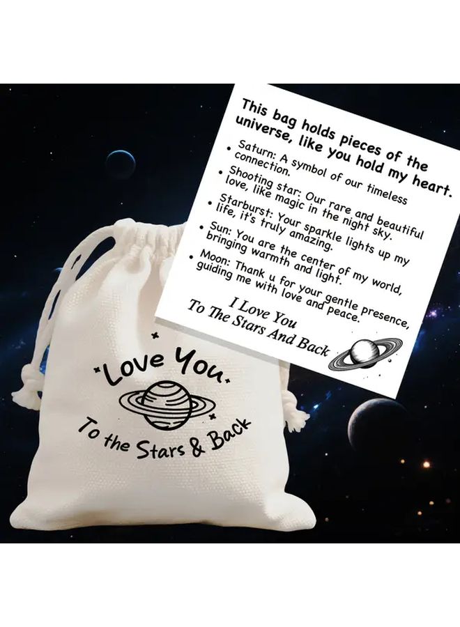 Cosmic Love Gift Set 6pcs Universe Theme I Love You Set With Saturn Sun Moon Starless - Image 5
