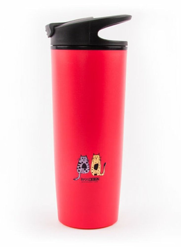 Biggdesign Suction Mug Vacuum Insulated Travel Mug Coffee Mug Spill Proof - Image 1