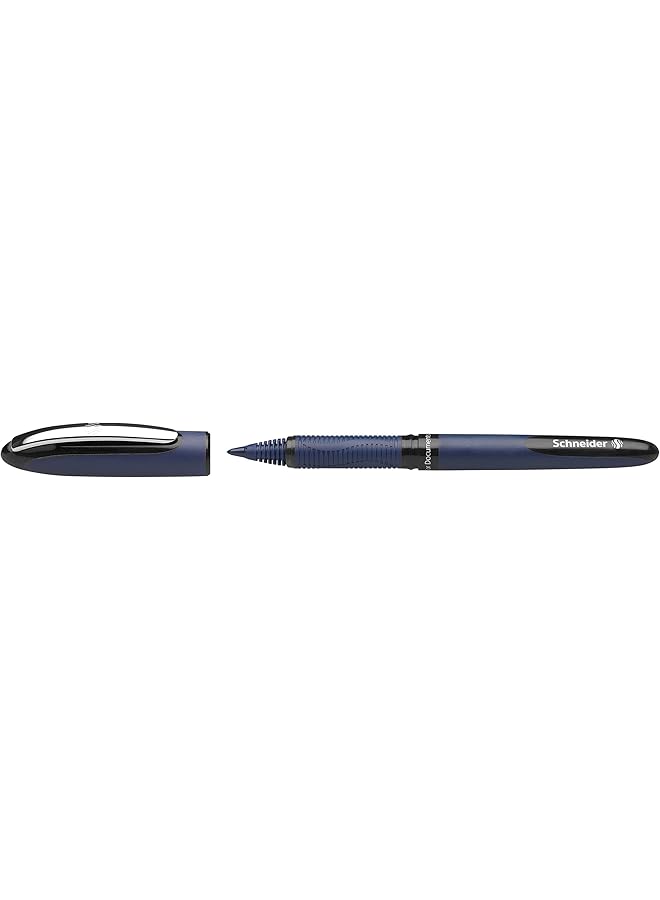 Schneider One Business Rollerball Pen 0.6 Mm Line Width And Ultra Smooth Tip Made In Germany 1 Blister Card Black  - Image 2