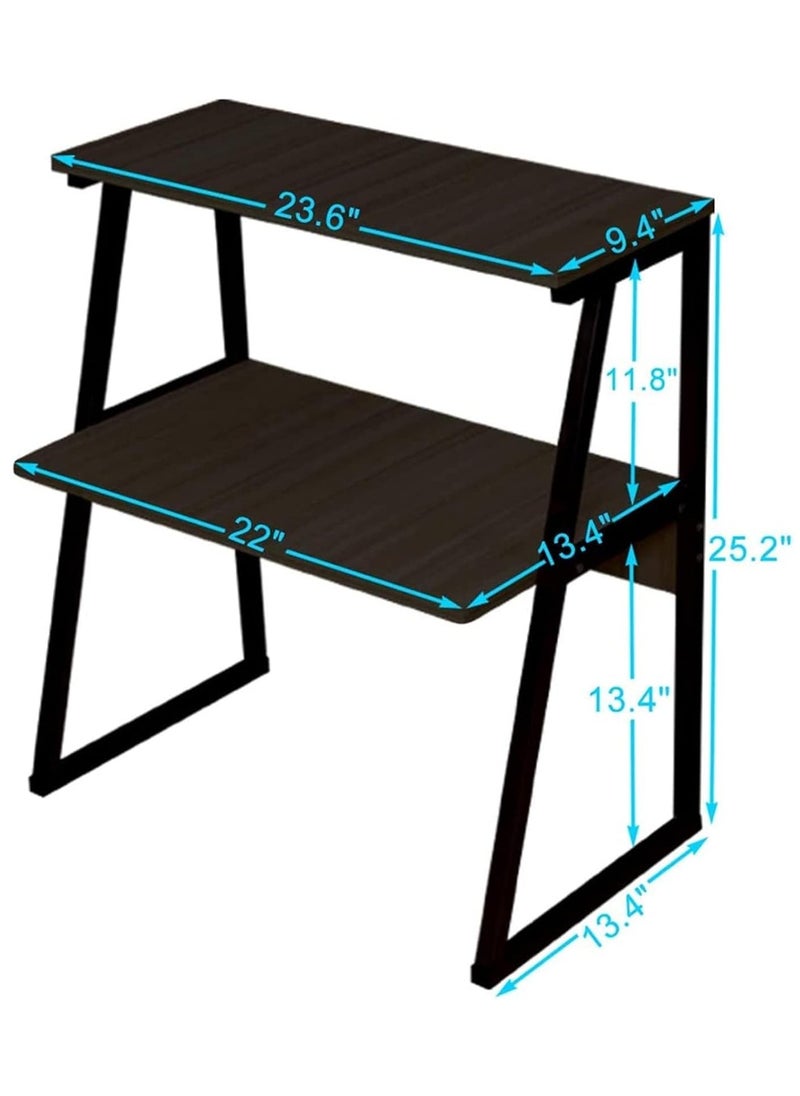 MIXDE - Printer Stand with 3-Tier Storage Shelves, Large Size Multi-Purpose Desktop Organizer for Printer, Copier, Scanner, Files, and Books, 3 Layers Shelves with Steel Frame for Home and Office - Image 1