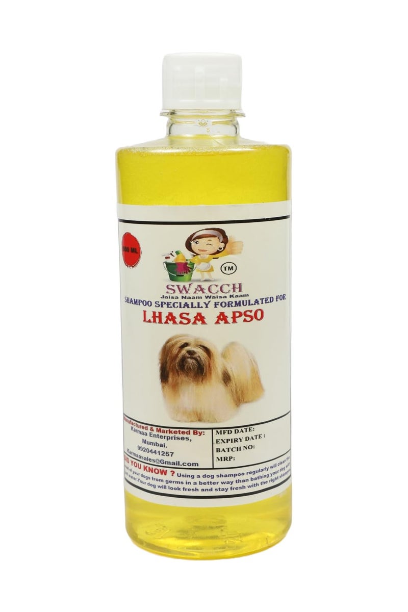swacch Lhasa Apso Dog Shampoo + Dumbbell Toy I Durable Rubber Dog Toy for Chewing I Playing,Teeth Cleaning & Training Toy I Combo Pack I 500ml Lemon - Image 2