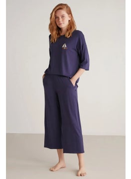 NAUTICA Soft Texture Three Quarter Sleeve Women's Pajama Set W602  - Image 2