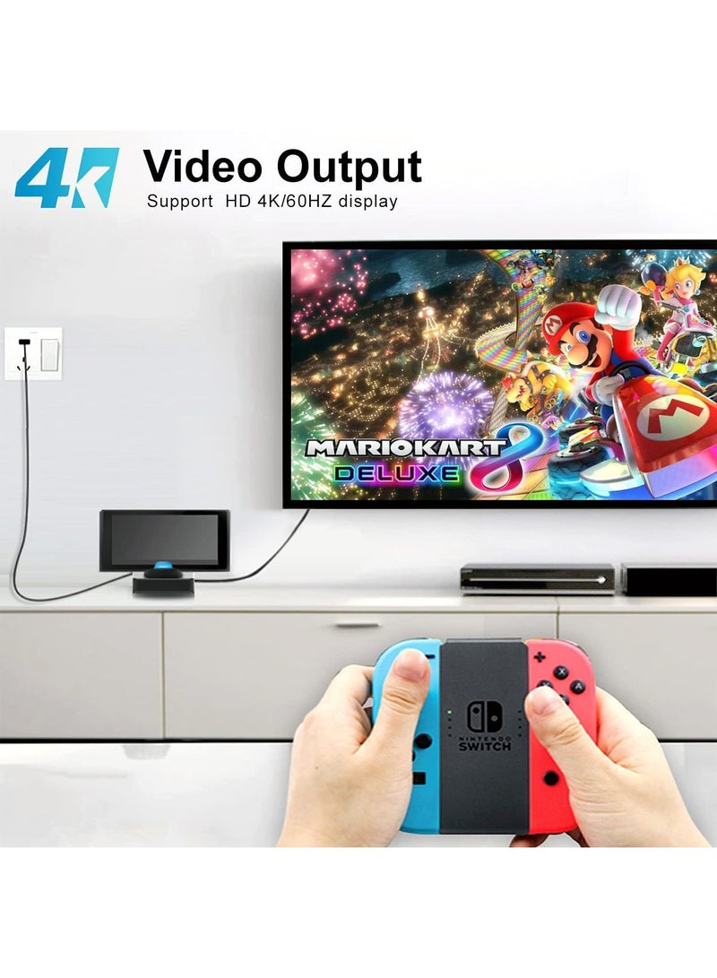 Sweet seven Docking Station for Nintendo Switch - 5-in-1 Portable Hub with 4K HDMI, USB 3.0, Portable Charging Dock - Travel-Friendly Adapter - Image 3