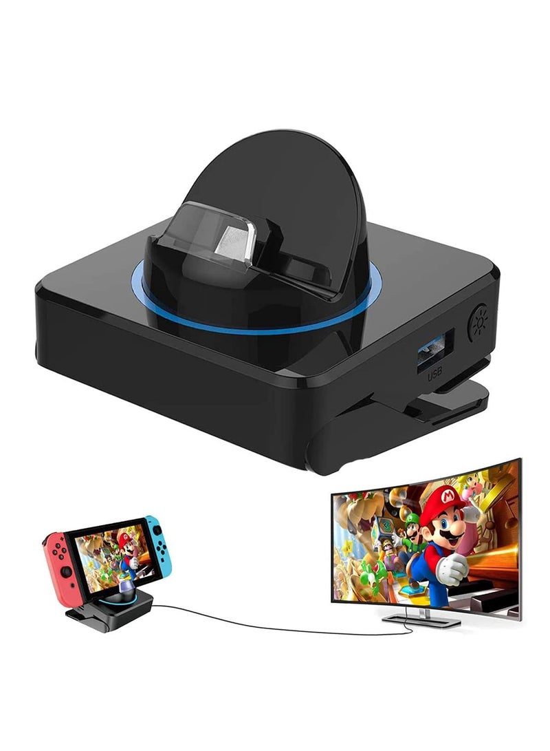 Sweet seven Docking Station for Nintendo Switch - 5-in-1 Portable Hub with 4K HDMI, USB 3.0, Portable Charging Dock - Travel-Friendly Adapter - Image 1