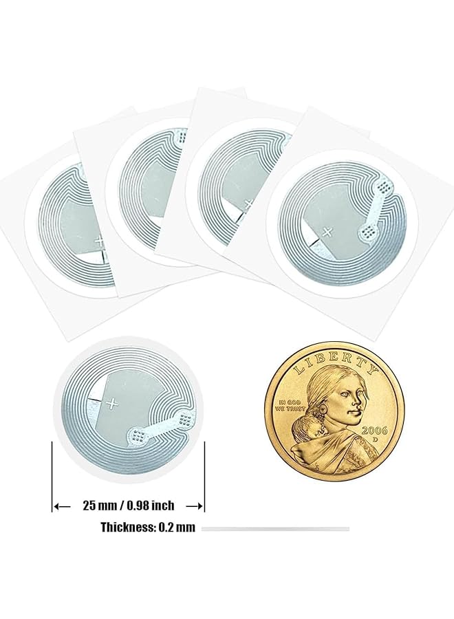 erorex Nfc Cards Patch 50Pcs Nfc Tags Nfc Stickers Ntag216 Rewritable Nfc Tag Nfc Coin Cards Compatible For Tagmo And Amiibo Nfc Enabled Mobile Phones And Devices - Image 2