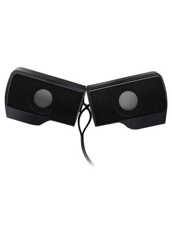 نيوترل مكبر صوت مصغر مزود بمشبك يو إس بي 2.0، مكبر صوت محمول لسطح المكتب والكمبيوتر المحمول، مع مضخم صوت فرعي، هدية مثالية - Image 1