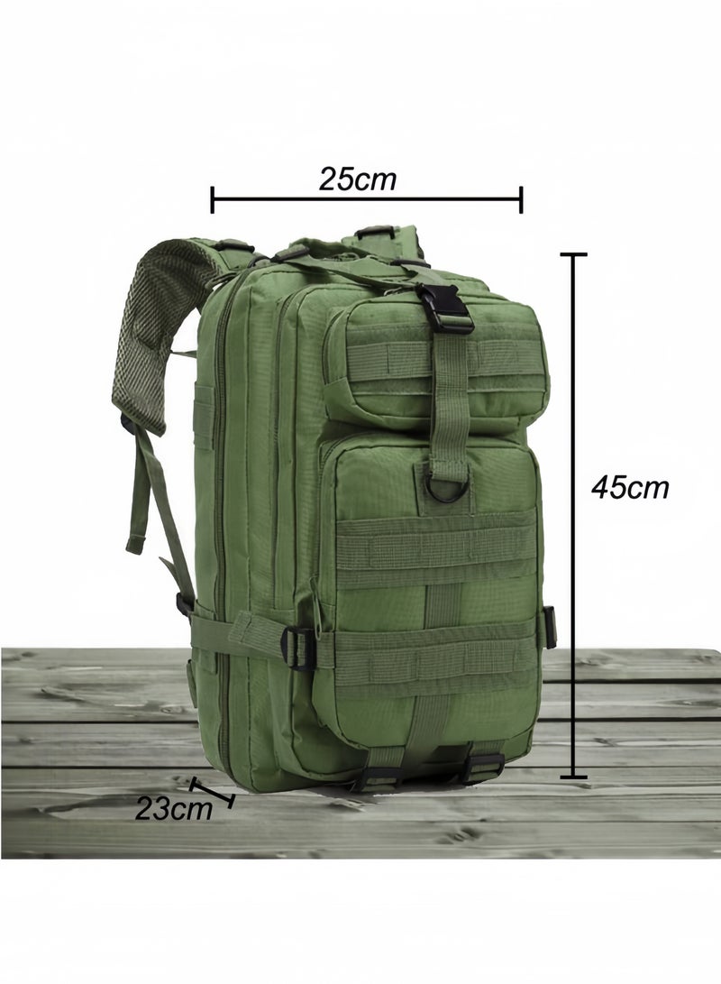 nihao Tactical Backpack Outdoor 3P Camouflage Canvas Backpack Mountaineering Trekking Camping Backpack Waterproof Sports Travel Camping Backpack Multifunctional Outdoor Camouflage Tactical Backpack-Three Sand Colors , 30 L , 25CM*23CM*45CM - Image 3