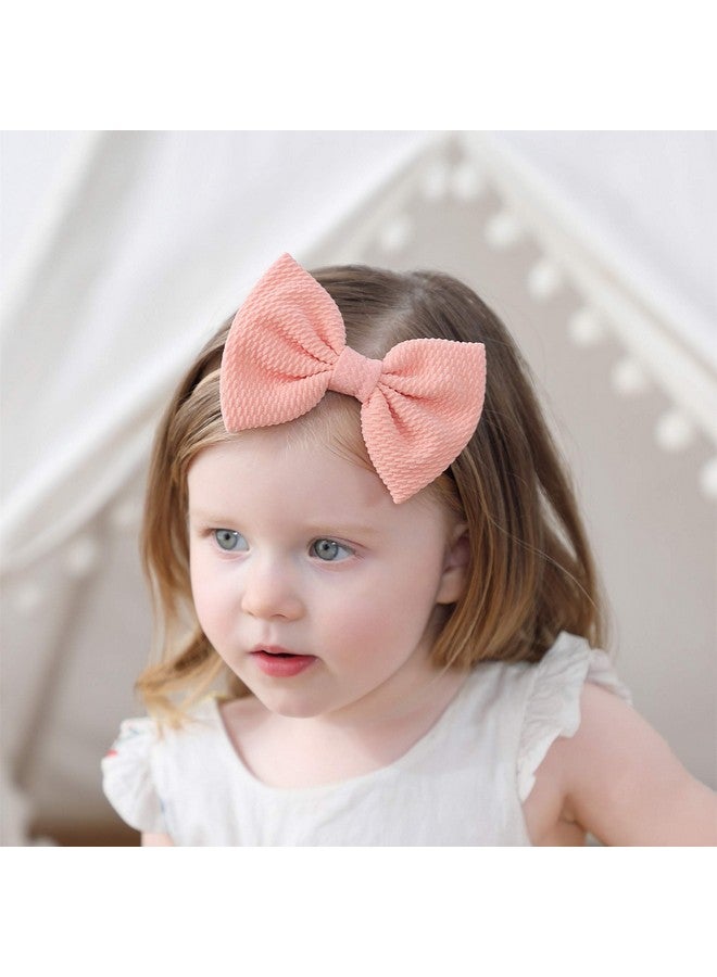 Toptim Baby Girl'S Headbands And Bows For Newborn Infant Toddler Photographic Accessories (4.1“ Bows) - Image 5