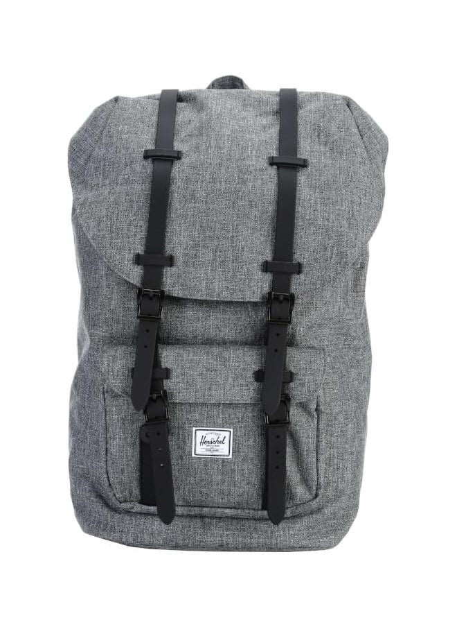 Herschel Supply Co. Men Herschel Little America Backpack, Raven Crosshatch/Black, Classic 25.0L, Little America Laptop Backpack  - Image 1