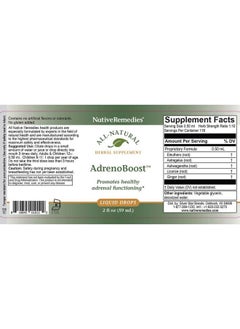 Native Remedies AdrenoBoost - All Natural Herbal Supplement for Adrenal Support, 2 Fl oz.  - Image 5