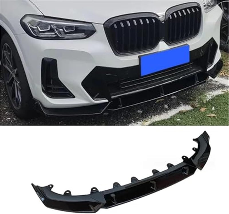 QASULER Front Bumper Lip Spoiler for BMW X3/X4 2021-2023 - Image 3