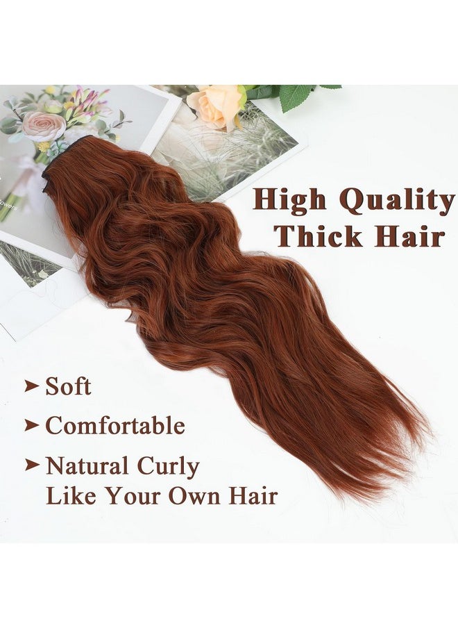 Clip In Curly Hair Extensions 4Pcs Long Wavy Synthetic Thick Hairpieces With Fiber Double Weft For Women Hair Full Head (20 Inch, Auburn) - pzsku/ZC4375BAEC2E8B41538ABZ/45/_/1733730403/2153254b-eff6-43c6-9154-b0da190c9312