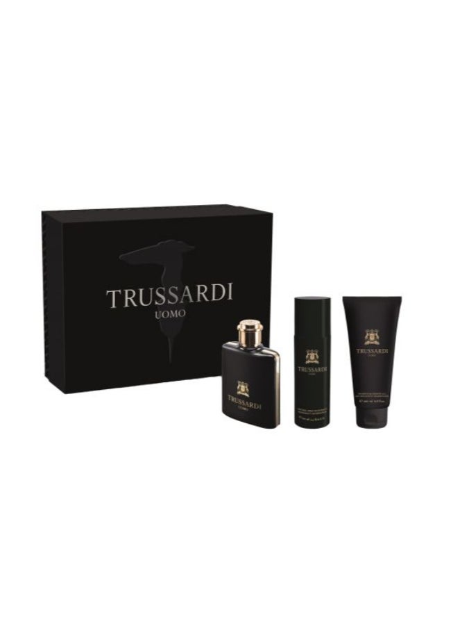 TRUSSARDI Uomo Life Style Deluxe Gift Set EDT 100ml + DEO 100ml + SG 200ml 