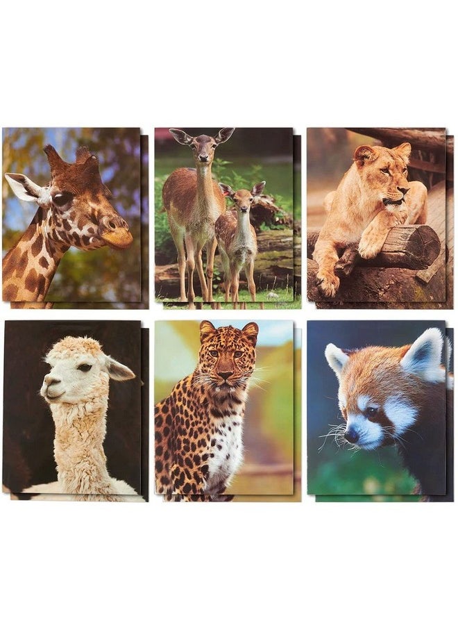 Blue Panda - Wild Animal File Folders With Pockets, School Supplies (9.5 X 12 In, 12 Pack) - Image 1