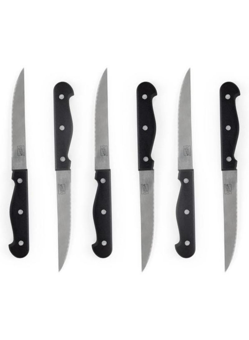 Gibson 13-Piece Westover Stainless Steel Cutlery Set with Wood Storage Block Black and Silver 127727.13 - Image 2